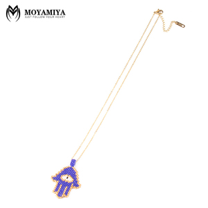 MI-N180005C moyamiya collar <span class=keywords><strong>de</strong></span> encanto <span class=keywords><strong>de</strong></span> Hamsa mano <span class=keywords><strong>de</strong></span> fatima suerte <span class=keywords><strong>amuletos</strong></span> poderosos árabe - Product Image 3
