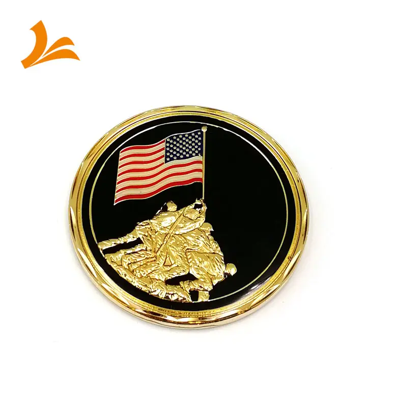 Personalizado de alta qualidade da bandeira DOS EUA águia esmalte moedas desafio nenhum MOQ