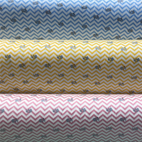Tissu en sergé de coton pour enfants, imprimé éléphant, mignon, pour drap de lit, haute qualité
