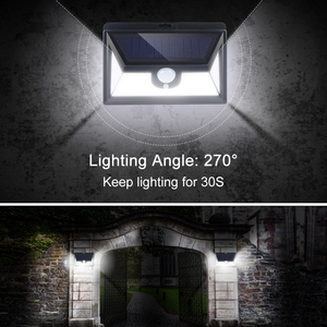 42 LED Lampe Solaire Etanche IP65 Détecteur de Mouvement Panneau Solaire Amélioré Eclairage Solaire Extérieur pour jardin, Garag - Product Image 5
