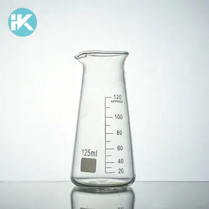 Huke su misura attrezzature di laboratorio resistente al calore 500ml di vetro conico bicchiere
