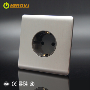 China fabricante de propósito <span class=keywords><strong>general</strong></span> 1 Gang Alemania luz socket - Product Image 2