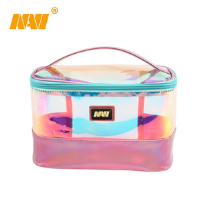 Yiwu fábrica holográfico pvc mango grande bolso cosmético <span class=keywords><strong>maquillaje</strong></span> láser caso <span class=keywords><strong>para</strong></span> las <span class=keywords><strong>niñas</strong></span> y las mujeres - Product Image 2