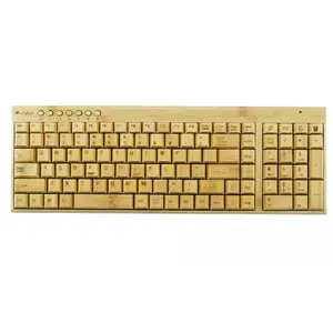 Teclado de madera de bambú ecológico, estilo Simple