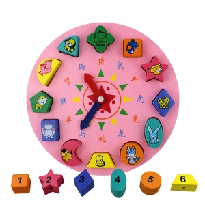 Jeu Filetage Numérique Forme Cognition <span class=keywords><strong>3D</strong></span> <span class=keywords><strong>Puzzle</strong></span> Horloges En Bois Jouet <span class=keywords><strong>Horloge</strong></span> <span class=keywords><strong>Puzzle</strong></span> - Product Image 1