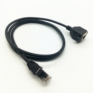 Kat 5e RJ45 <span class=keywords><strong>Ethernet</strong></span> Man-vrouw Panel Mount Verlengkabel - Product Image 6