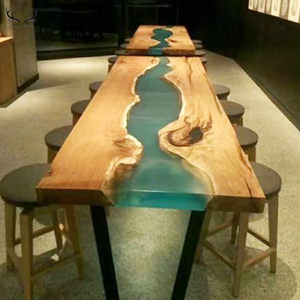 Offre Spéciale table en résine époxy rivière dessus de table en bois massif vivre en bois dalle tables - Product Image 1