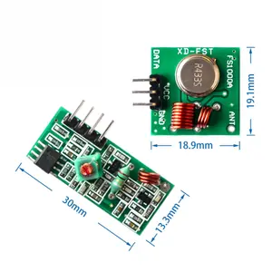 5 V modulo ricevitore super-rigenerativo modulo ricevitore wireless modulo trasmettitore senza fili 433 MHZ 315 MHZ