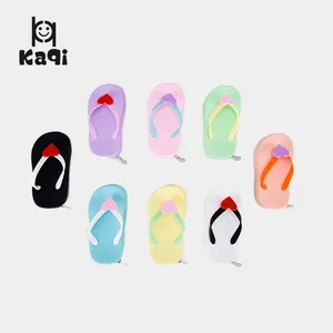 Grosir Dompet Koin Sandal Silikon Mini Anak-anak Kustom Kantung Uang Kualitas Tinggi Kantung Silikon Tahan Air Daur Ulang