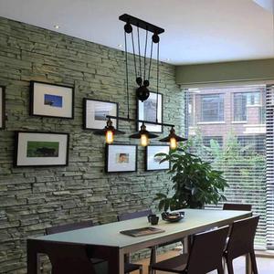 Luminaire suspendu artistique avec 3 lumières en forme de <span class=keywords><strong>poulie</strong></span>, design moderne et simple, luminaire de plafond pour la maison, STB-303 - Product Image 3