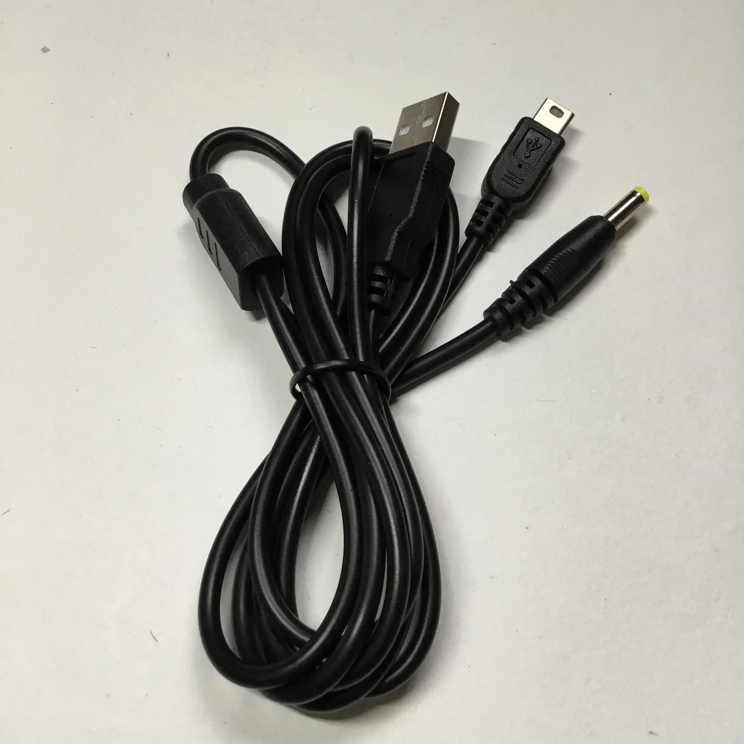 2 в 1 USB-кабель для PSP, зарядный кабель для PSP 1000, 2000, 3000, кабель для передачи данных, свинцовый шнур, 1,2 м