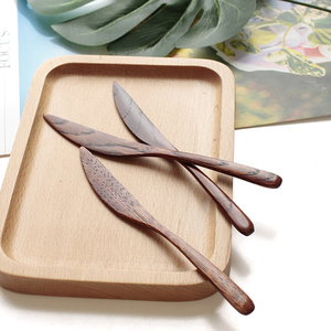 클래식 도매 수제 주방 식기 밤나무 나무 잼 버터 스프레더 - Product Image 5