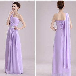 Longue Robe de demoiselle d'honneur en mousseline, robes de demoiselle d'honneur de mariage, Robe de bal, 2023 - Product Image 2