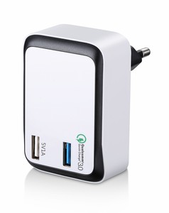 2017 Qualcomm carga rápida 3.0 2.0 5v1a con QC 3.0 dual USB Travel QC 3.0 cargador de pared - Product Image 2
