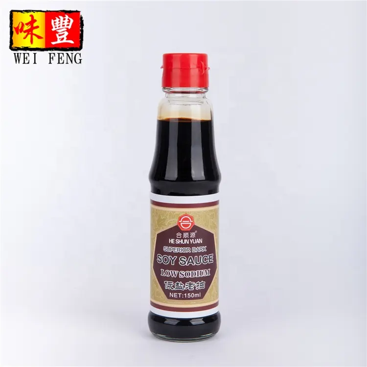 Healthy BRC HACCP halal Chinese brands Wholesale price Less salt Dark soybean sauce Low Sodium Soy Sauce OEM