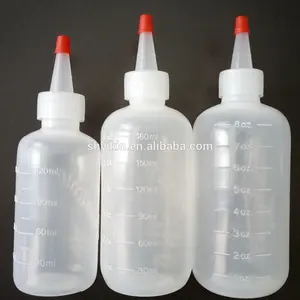 2oz 4oz 6oz 8oz botella redonda de plástico LDPE