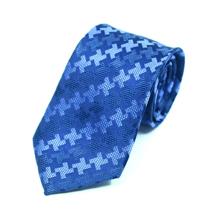 Rojo tiesilk tejido azul de seda a rayas corbata siete veces para patriótico, hombres de negocios con Corbata a rayas