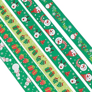 25mm de árbol de Navidad de poliéster <span class=keywords><strong>cinta</strong></span> impresa <span class=keywords><strong>cinta</strong></span> tejer grogrén Feliz Navidad decoración celebrar <span class=keywords><strong>cinta</strong></span> - Product Image 6