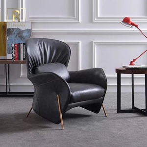 Poltrona Moderna Imbottita dal Design Speciale e Confortevole per Soggiorno, Sedia Lounge, Sedie per il Tempo Libero - Product Image 1
