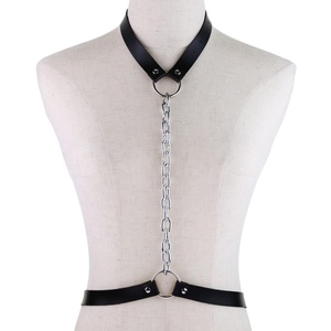 ปลอกคอรัดตัวพร้อมโซ่ โชคเกอร์ เข็มขัดรัดตัว เครื่องประดับร่างกาย - Product Image 3