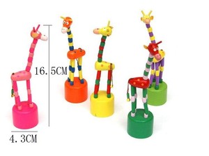 <span class=keywords><strong>Jirafa</strong></span> Marioneta <span class=keywords><strong>de</strong></span> mano <span class=keywords><strong>de</strong></span> madera Push-Up Finger Pop-Up Juguetes - Product Image 5