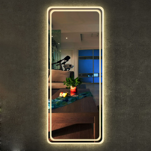 Wholesale LED Backlit Full Length <strong>Mirror</strong>, Rectangular <strong>Wall</strong> Mounted Touch Control <strong>Lighted</strong> Floor <strong>Mirror</strong> for Bedroom Dressing Room - Product Image 3