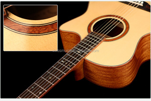 OEM logotipo personalizado <span class=keywords><strong>de</strong></span> fábrica 4/4 tamaño <span class=keywords><strong>de</strong></span> alta calidad sólido superior occidental electro <span class=keywords><strong>guitarra</strong></span> acusticas - Product Image 2
