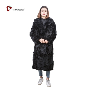 <span class=keywords><strong>Bon</strong></span> <span class=keywords><strong>Prix</strong></span> Long Réel De <span class=keywords><strong>Fourrure</strong></span> De Lapin Femmes <span class=keywords><strong>Manteau</strong></span> - Product Image 3