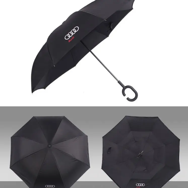 Regenschirm umgekehrter Regenschirm automatische umgekehrte umgekehrte Umkehr schirm Doppels chicht mit c Griff