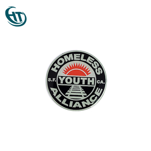 Un círculo puede grabado como regalos personalizados esmalte solapa Pin - Product Image 4