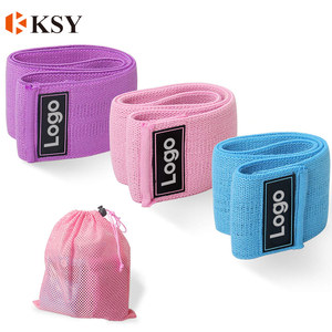 制造商定制标志战利品臀部圈阻力带防滑圈锻炼带，用于腿部和臀部组合 - Product Image 5