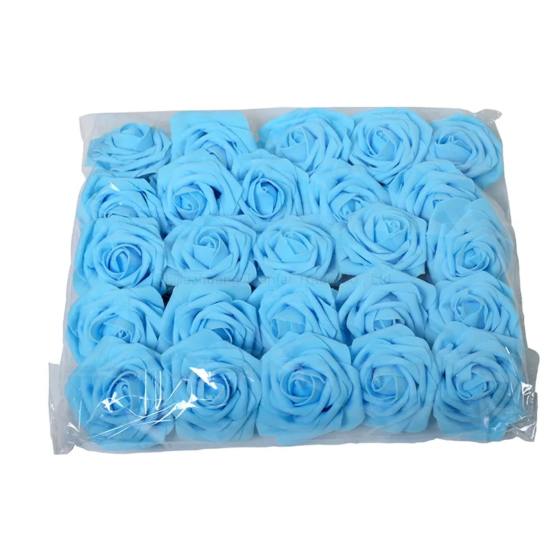 인공 꽃 중국에서 수입 25 개/가방 인공 거품 장미 꽃 수제 diy 웨딩 파티 장식