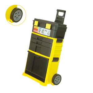 Mechanic Portable Interlocking Trolley Plastic <strong>Tool</strong> <strong>Box</strong> With <strong>Wheels</strong> - Product Image 2