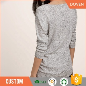 Personalizado ropa de <span class=keywords><strong>mujer</strong></span> en blanco camisas de manga larga - Product Image 5