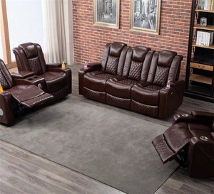 New Phong Cách Sang Trọng Điện Rạp Hát Tại Nhà Ngồi Có Thể Ngả Thông Minh <span class=keywords><strong>Sofa</strong></span> Với Ánh Sáng Cảm Ứng Chức Năng Mát Cupholder - Product Image 5