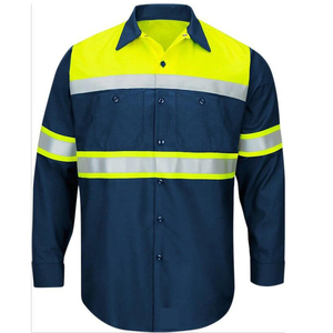 Camicia <span class=keywords><strong>da</strong></span> <span class=keywords><strong>lavoro</strong></span> a manica lunga con nastro riflettente ad alta visibilità - Product Image 1