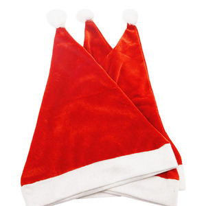 Cap de noël Doux En Peluche Santa Claus Vacances Fantaisie Robe Chapeaux - Product Image 3