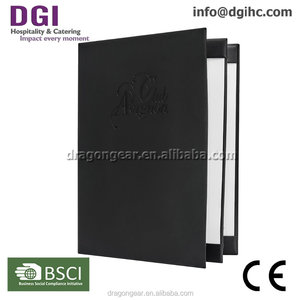 Lujo menú del <span class=keywords><strong>restaurante</strong></span> Hotel Carpeta de cuero menú de soporte de Mesa para el mercado mundial - Product Image 1