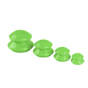 LMZ160 Verde Cinese Tazze di Trattamento Della Pelle di Aspirazione Coppettazione Silicone