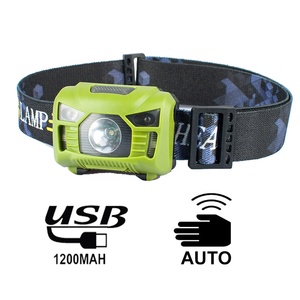 Lampada Frontale Mini Ricaricabile USB <span class=keywords><strong>con</strong></span> <span class=keywords><strong>Sensore</strong></span>, Faro LED ad Alta Potenza Impermeabile <span class=keywords><strong>con</strong></span> Luce Rossa per Pesca, Campeggio e Passeggiate - Product Image 3