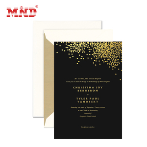 <span class=keywords><strong>Logo</strong></span> personnalisé or rose feuille timbre en relief typographie impression papier cadeau carte - Product Image 5