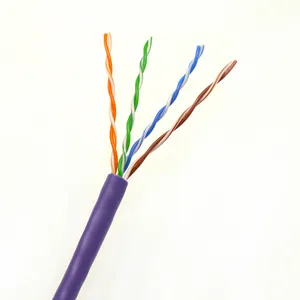 Venta directa de fábrica de Cat5E Cable de red retorcido 4 par Lan