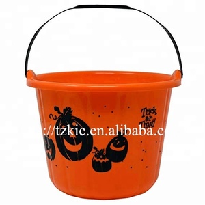 Halloween <span class=keywords><strong>trick</strong></span> <span class=keywords><strong>or</strong></span> <span class=keywords><strong>treat</strong></span> bucket Jack <span class=keywords><strong>O</strong></span> Lantern sweet treats with handle - Product Image 3
