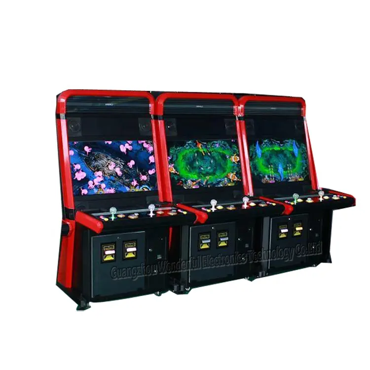 Konsol Permainan Video Meja Permainan Ikan Kasino 32 Dalam Lebih Besar 2 Pemain Mesin Permainan Ikan Raja Laut