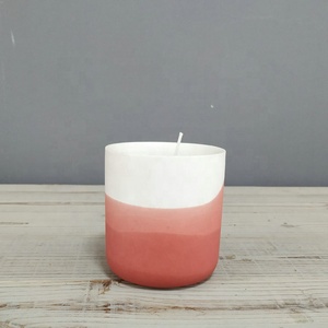Elegante paisaje estilo mate regalo de mármol productos <span class=keywords><strong>para</strong></span> el hogar Decoración de vela de cerámica jarra con tapa - Product Image 4