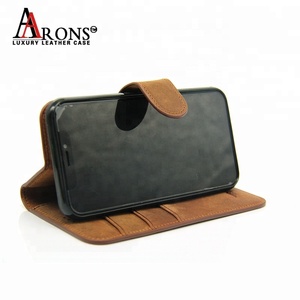 Détachable <span class=keywords><strong>folio</strong></span> ouverture marron loown aller support de carte en cuir véritable étui portefeuille pour <span class=keywords><strong>iPhone</strong></span> <span class=keywords><strong>X</strong></span> XS Max XR - Product Image 4