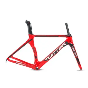 Twitter Scharfschütze 48CM / 50CM / 52CM / 54 CM Carbon Aero Rennrad rahmen Kohle faser Fahrrad rahmen