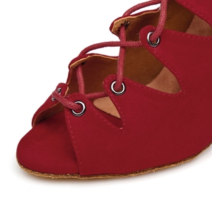 Ne fashionableL361 rosso suedel Latino <span class=keywords><strong>scarpe</strong></span> <span class=keywords><strong>da</strong></span> <span class=keywords><strong>ballo</strong></span> per le ragazze le donne, salsa <span class=keywords><strong>scarpe</strong></span> <span class=keywords><strong>da</strong></span> <span class=keywords><strong>ballo</strong></span> - Product Image 3