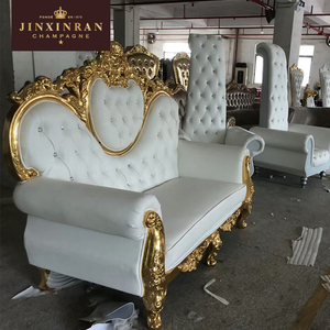 Delicate Design Gold Silver <strong>Hotel</strong> Lobby Tufted Chair Antique Style Gold king Throne Chair Cheap <strong>Hotel</strong> <strong>Furniture</strong> - Product Image 5