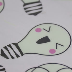 Aufkleber Glühbirne Lampe Diy Tapete EINE Set Kinder Schlafzimmer Fluorescent Glow In The Dark Startseite Wand Dekor aufkleber - Product Image 3